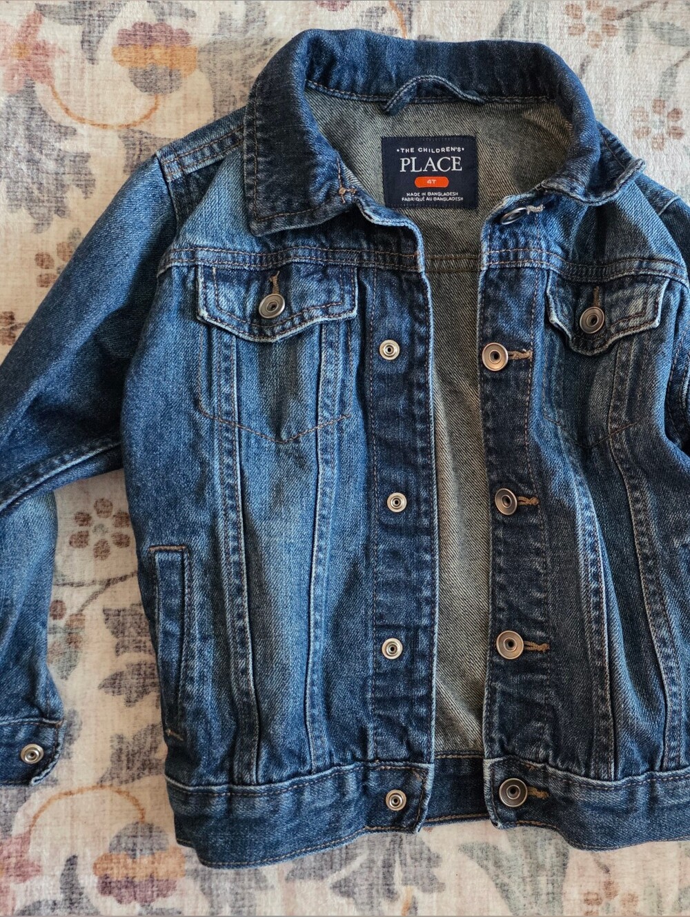 The Children's Place Dark Blue Denim JacketGracia! 4T